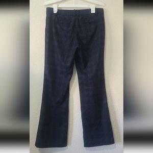 Ann Taylor Plaid Blue Dress Pants Petite 6